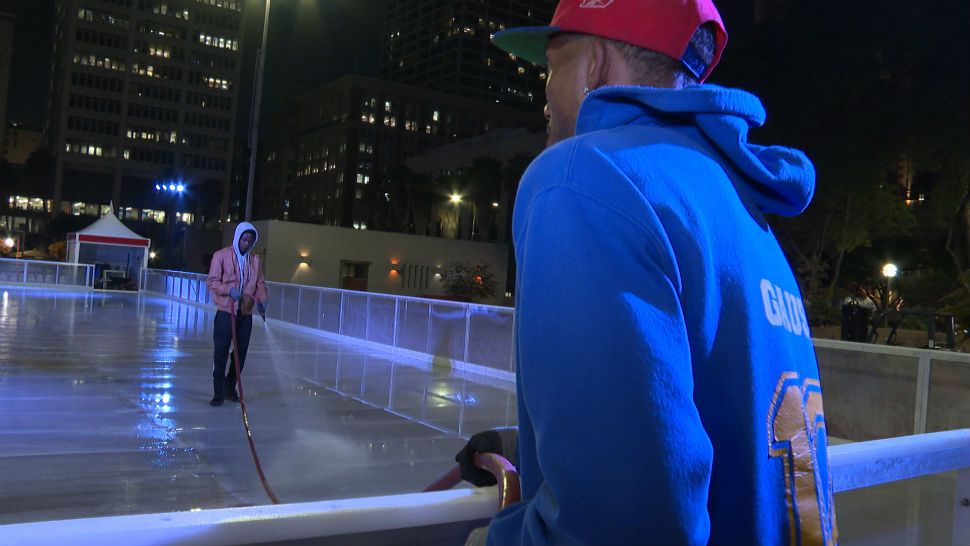 How DTLA Ice Rink Is Kept Frozen Despite SoCal Heat